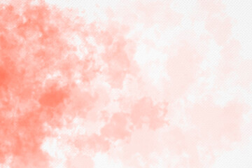 Red watercolor stains on white paper paint abstract texture background.