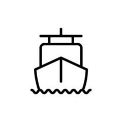 ship new icon vector simple