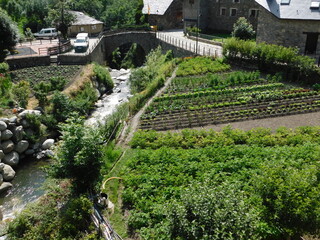 huerto junto al río
