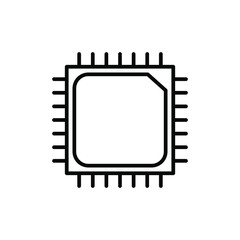Processor isolated icon design template