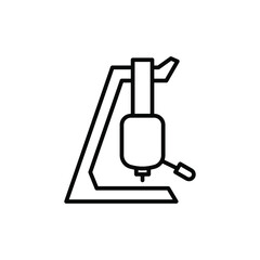 Stand headset isolated icon design template
