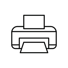 Printer isolated icon design template