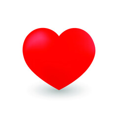 realist heart 3d stylized vector template