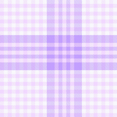 Seamless simple decorative tartan graphic for tablecloth, gift wrapping paper, flannel shirt, picnic, other modern spring summer autumn winter fashion textile print, soft purple and lilac color