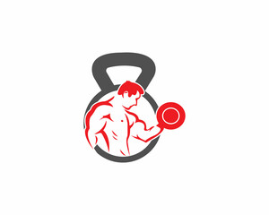 Men Fitness, Gym, workout and personal trainer logo Design Template. Logo or Other Branding Modern Illustration.