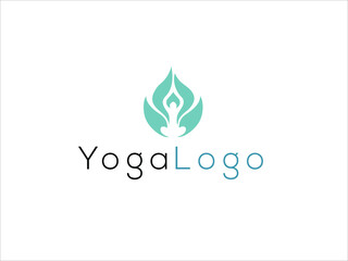 yoga logo healthy eye soothing cyan colour
