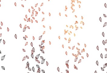 Light Orange vector sketch backdrop.