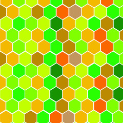 The fabric pattern is the introduction of various shapes and colors. Let's arrange them to create a beautiful shape.