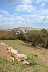 View of a very beautiful valley of Abdalajis, Andalusia, Spain