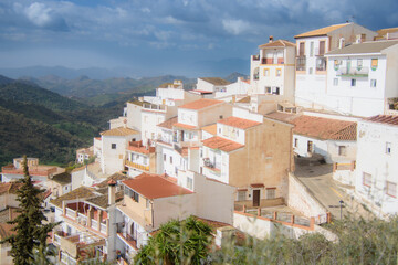Obraz premium View of the Old Town of Almogia in Andalusia, Spain