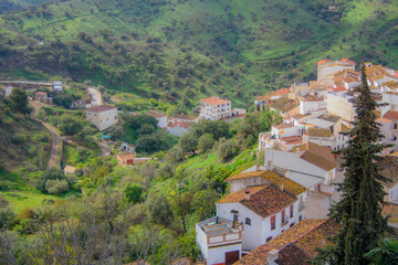 Fototapeta premium View of the Old Town of Almogia in Andalusia, Spain