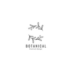 Obraz premium olive oil leaf logo botanical line art