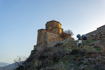 Fototapeta na wymiar Jvari Monastery is the georgian orthodox monastery located near Mtskheta