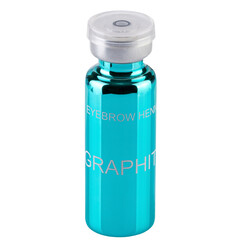 henna graphit for eyebrows in a bottle on a white background