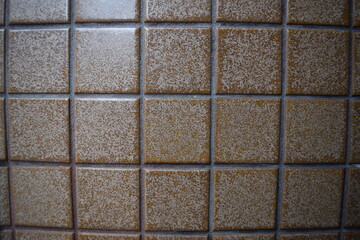 Brown tiles texture