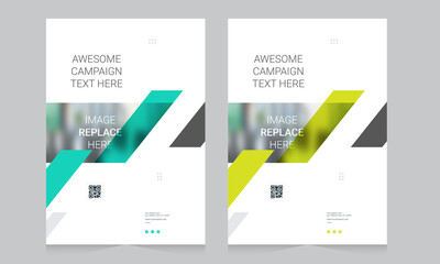 Cover design for annual report and business catalog, magazine, flyer or booklet. Brochure template layout. A4 cover vector EPS-10