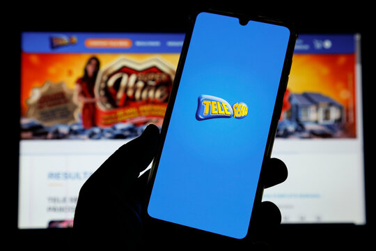 Tele Sena logo on mobile screen