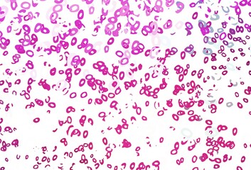 Light Pink vector cover with spots.