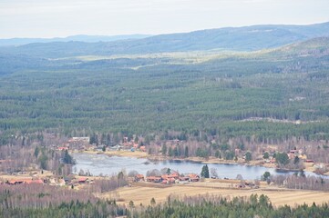 The small town of Bj&ouml;rbo in rural Dalarna