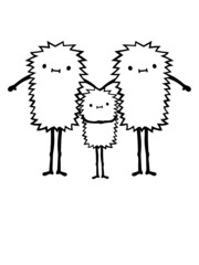 Familie Kind Monster 