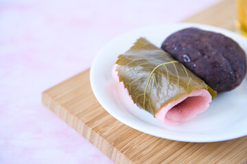 おはぎと桜餅