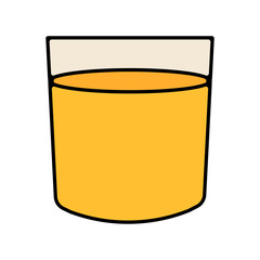 Cocktails and drinks vector illustration. Simple alcohol coctail icon / illustration.