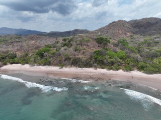 Fototapeta na wymiar Aerial View of Playa Real Beach near Conchal and Tamarindo in Guanacaste, Costa Rica