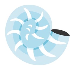 Obraz premium Sea shell or conch, marine and nautical decor