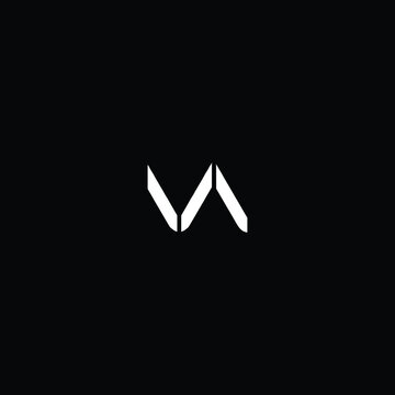 Minimal Letter VA AV Logo Design , VA AV Icon