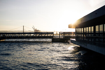 Obraz premium pier at sunset