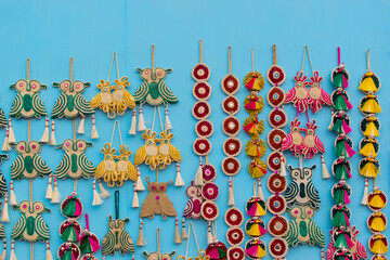 KOLKATA, WEST BENGAL , INDIA - NOVEMBER 28TH 2015 : Artworks of handicraft, on display during the...