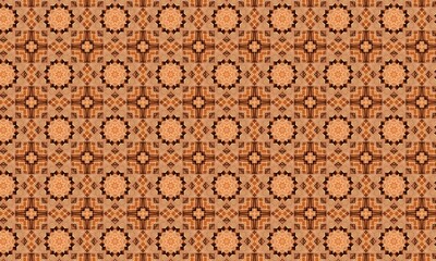 Fototapeta na wymiar Colorful seamless pattern and decorative elements. Paisley. Indian style. Design for fabrics.