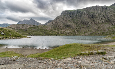 Snowdon Walk.  Glaslyn on the Miner's Track.  One of a Series Documenting the Pyg and Miner's Tracks.
