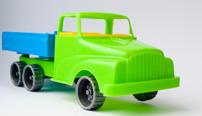 baby truck on a white background, children's toys