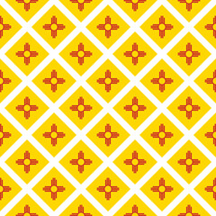 Naklejka premium new mexico flag pattern. abstract background. vector illustration
