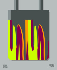 Unique Pattern on Goody bag : Vector Illustration