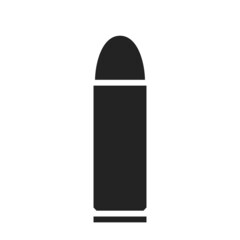 revolver bullet icon. weapon and ammunition symbol. vector image for military web design