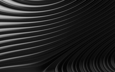 Dark waves abstract background pattern. Black wavy abstract background