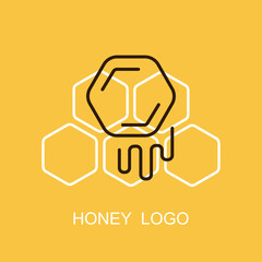 Fototapeta premium Honey Company Logo