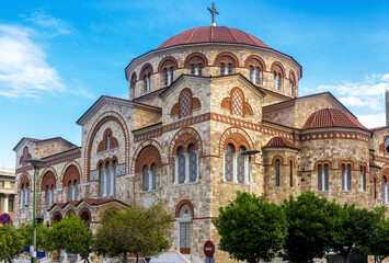 Church of Ieros Naos Agia Triada in Piraeus, Athens, Greece - obrazy, fototapety, plakaty