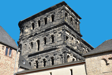 Fototapeta premium Tour romaine de la Porta Nigra à Trèves. Allemagne