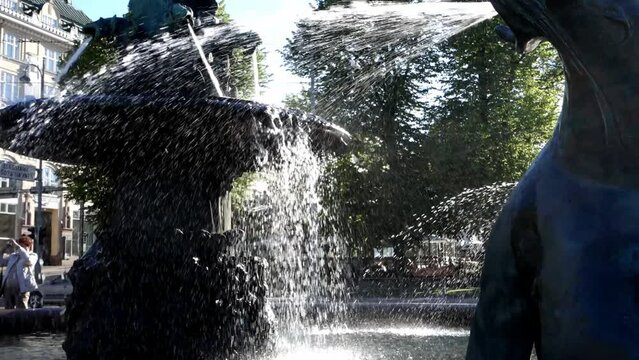 Havis Amanda. Helsinki with fountains.