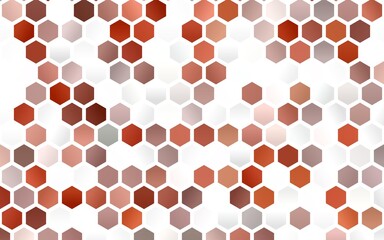 Light Red vector layout with hexagonal shapes.