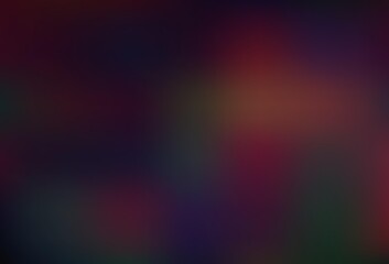 Dark Black vector abstract blurred template.