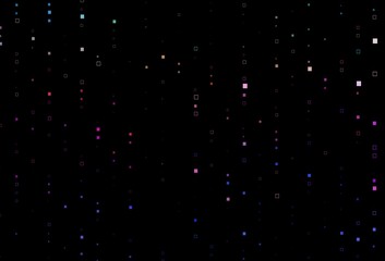 Dark Multicolor, Rainbow vector layout with rectangles, squares.