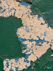 Peeling paint on a wall