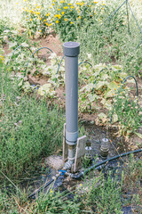 Pump for irrigation automation in a fertile area with water resources