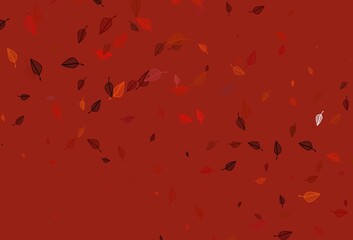 Light Orange vector hand painted background.