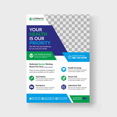 Obraz premium Medical Flyer Template
