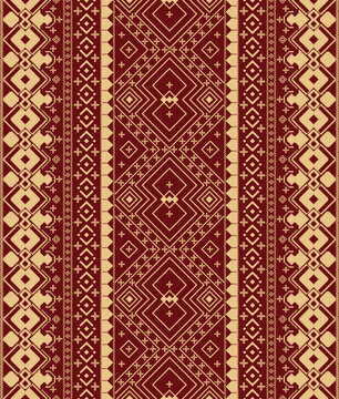 traditional ethnic songket pattern, motif traditional for textile.